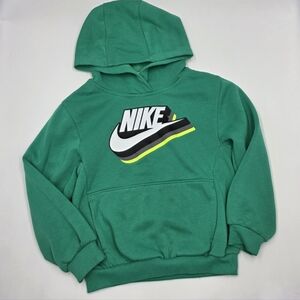 Nike boys' green logo hoodie size 6